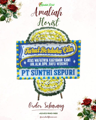 Papan Bunga Duka di Uwung Jaya